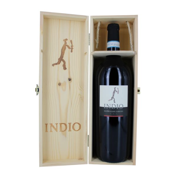 Montepulciano d'Abruzzo Dop 2018 Indio 1,5 Lt Holzkiste - Cantine Bove