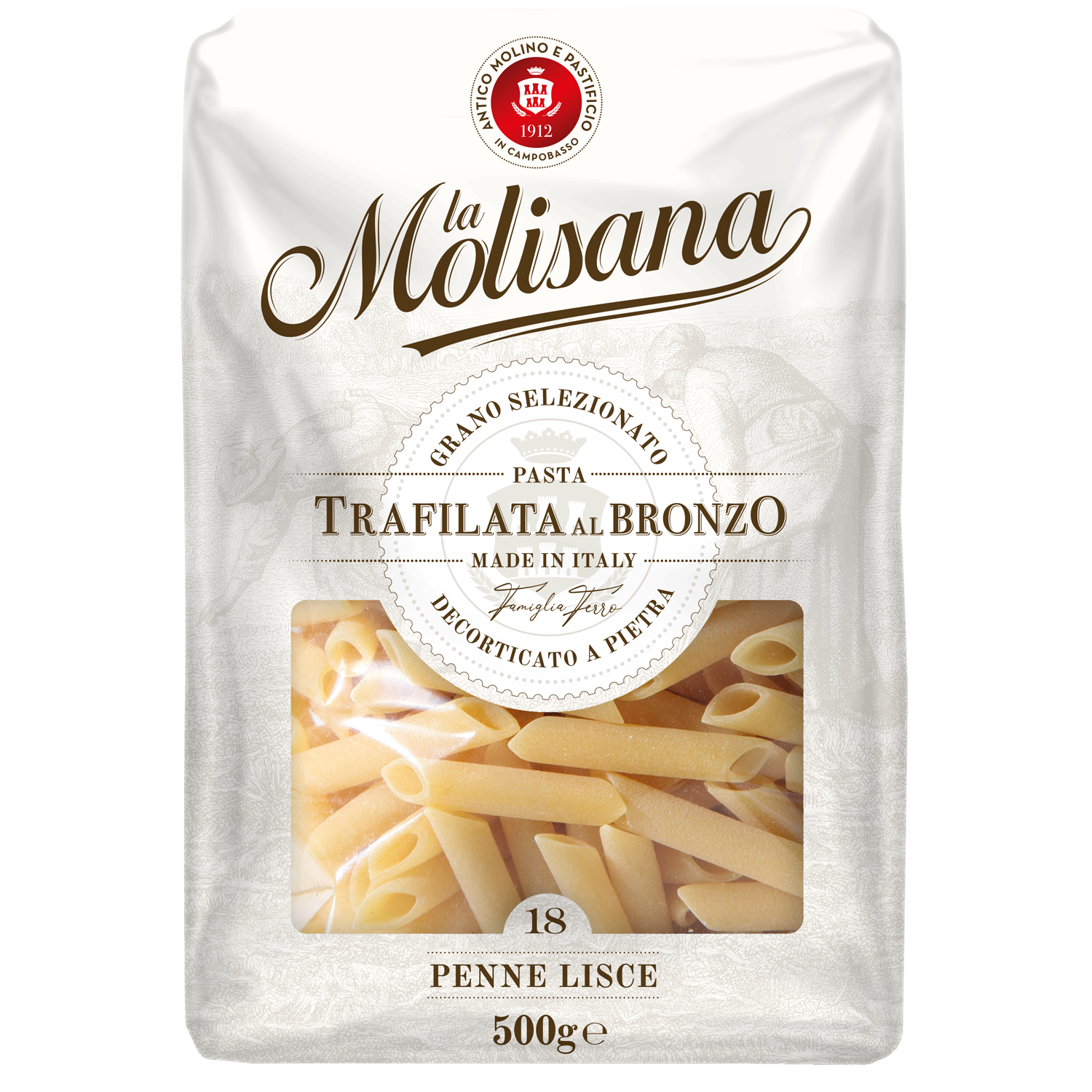 Penne Lisce N°18 Hartweizennudeln Pasta | La Molisana